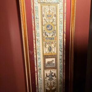 Antique Neoclassical Framed Wall Art Signed Print